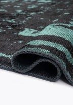 Verona Dark Green - Black Rug