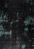 Verona Dark Green - Black Rug