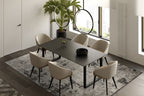Verona Anthracite - Beige Rug