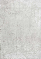 Pisa Light Grey - White Rug