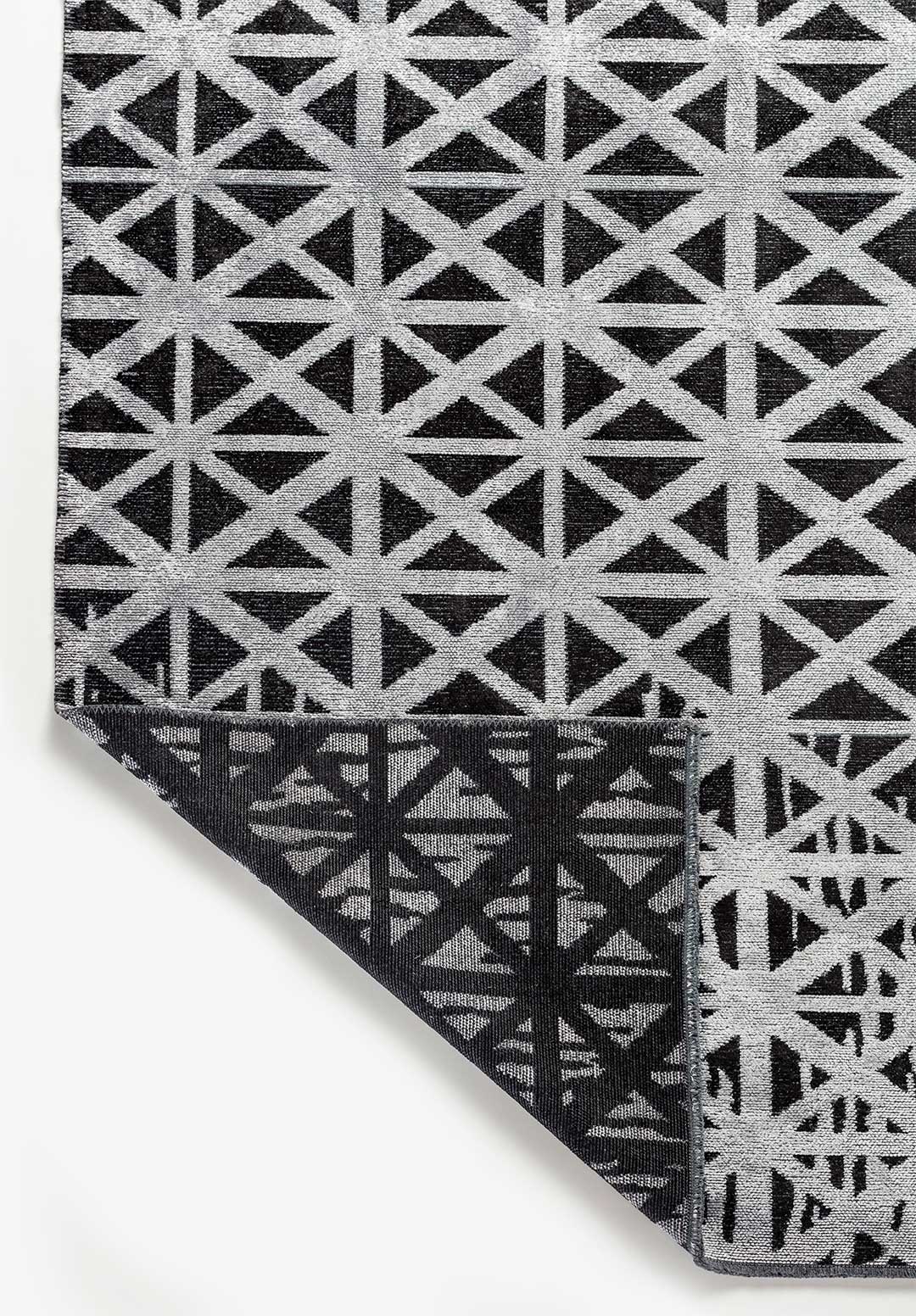 Torino Black - Light Grey Rug