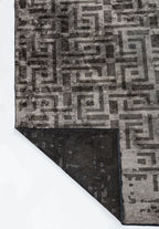 Rome Anthracite - Beige Rug
