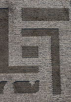 Rome Anthracite - Beige Rug