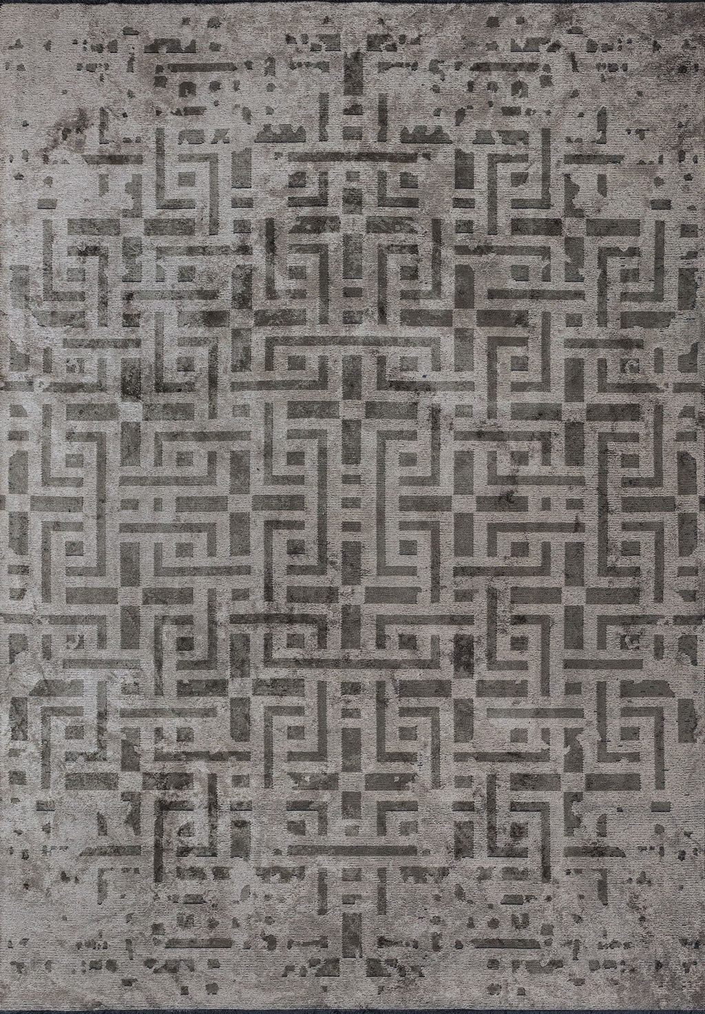 Rome Anthracite - Beige Rug