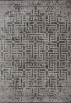 Rome Anthracite - Beige Rug