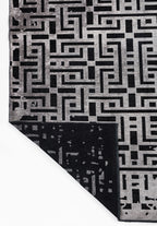 Rome Black - Light Grey Rug