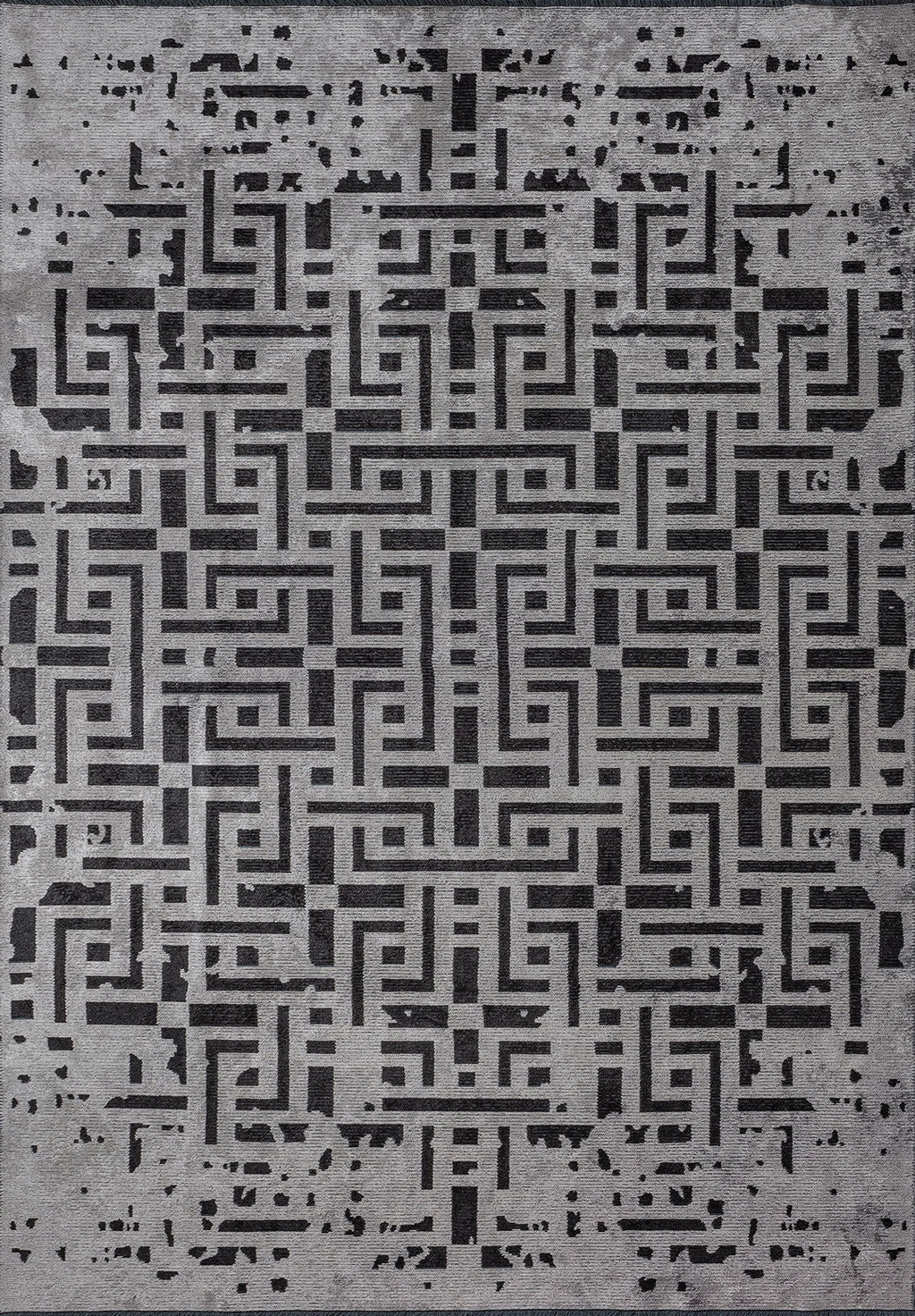Rome Black - Light Grey Rug