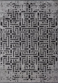Rome Black - Light Grey Rug