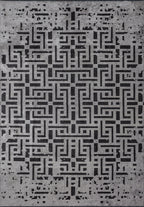 Rome Black - Light Grey Rug