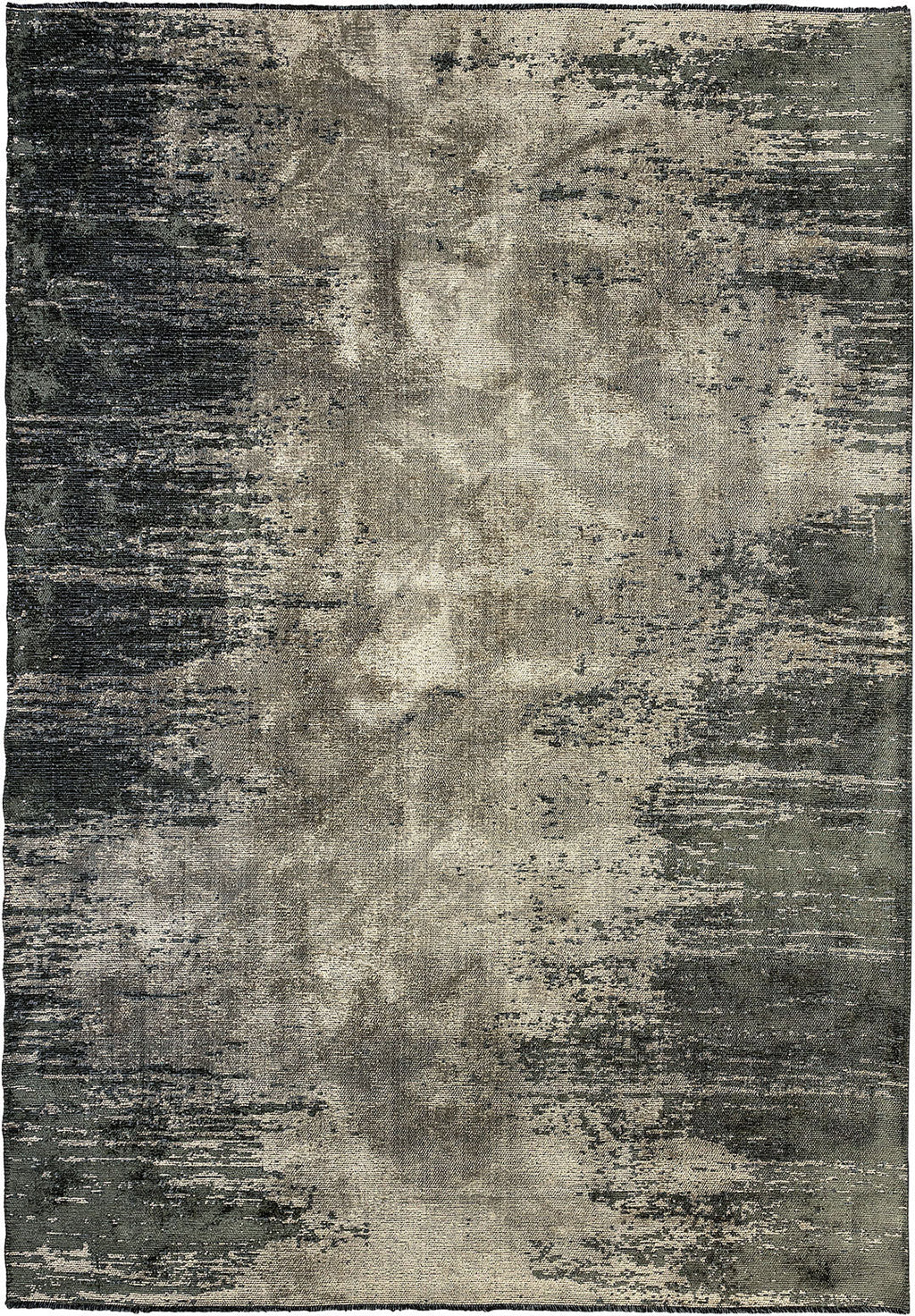Stream Anthracite - Beige Rug