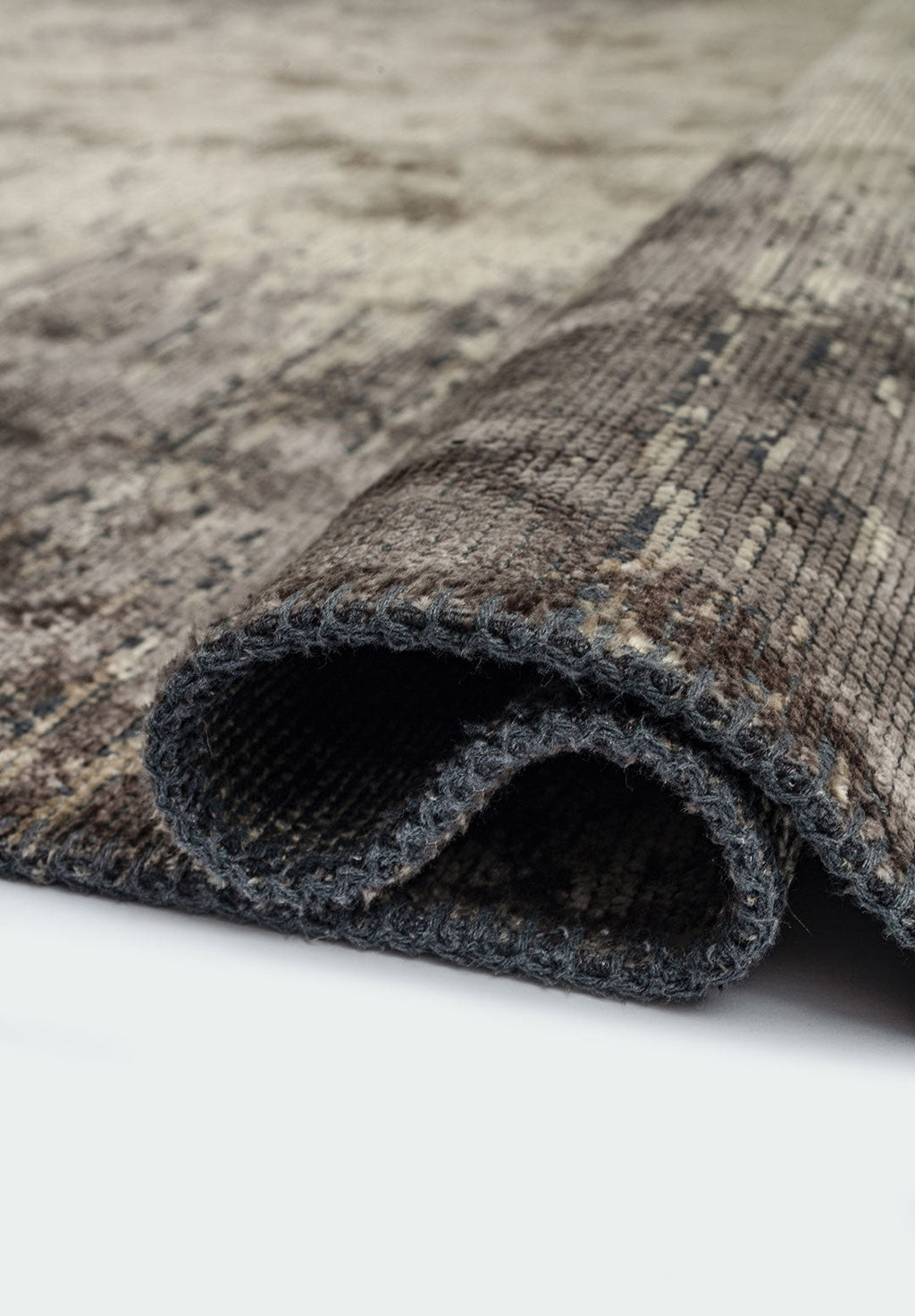 Stream Dark Grey - Beige Rug