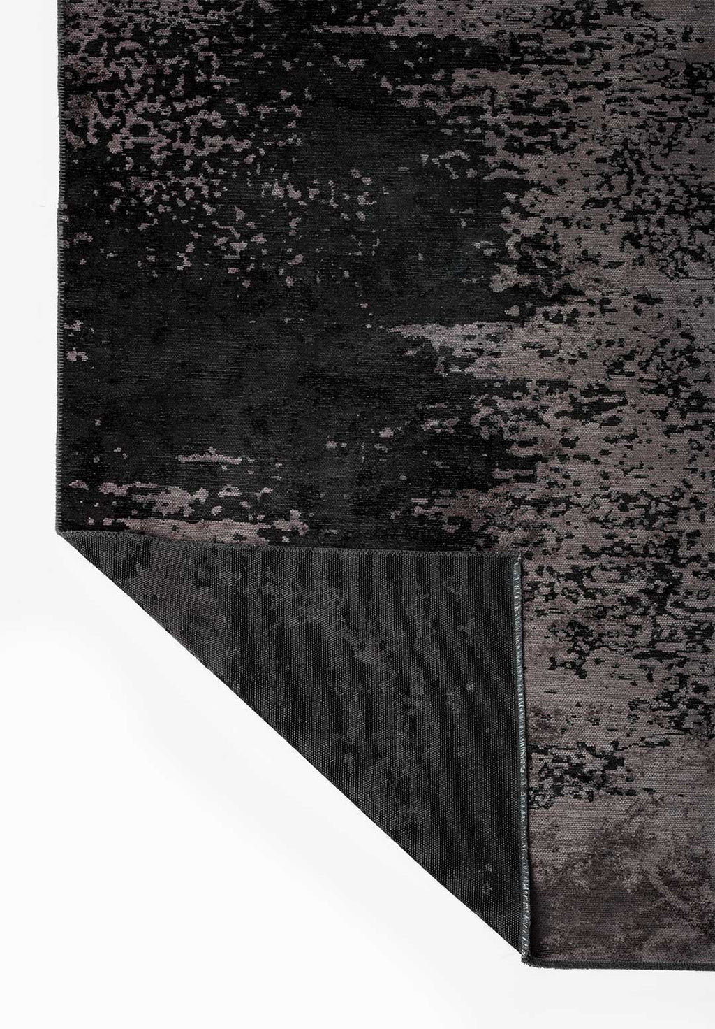 Milan Dark Grey - Black Rug