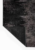 Milan Dark Grey - Black Rug