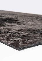 Milan Dark Grey - Black Rug