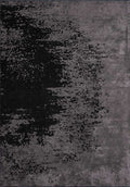 Milan Dark Grey - Black Rug