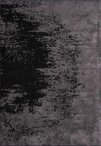 Milan Dark Grey - Black Rug