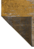 Milan Dark Beige - Mustard Rug