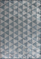 Ferrara Blue - Light Grey Rug