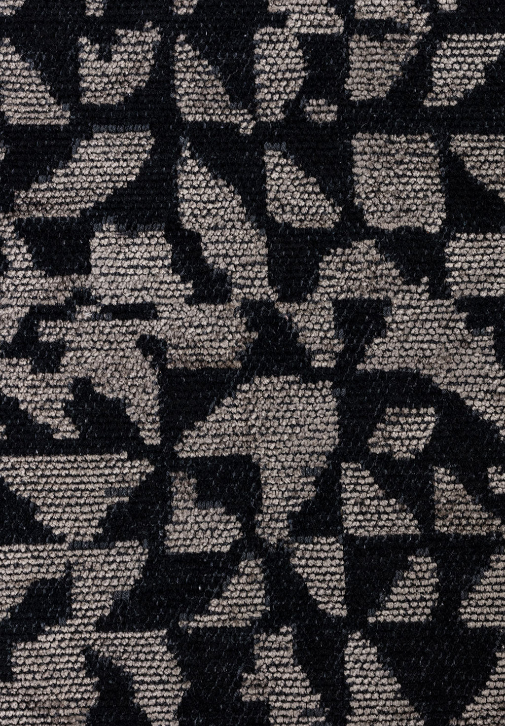 Bologna Matte Black - Beige Rug