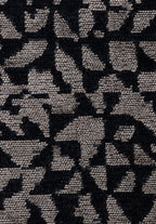 Bologna Matte Black - Beige Rug