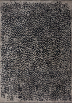 Bologna Matte Black - Beige Rug