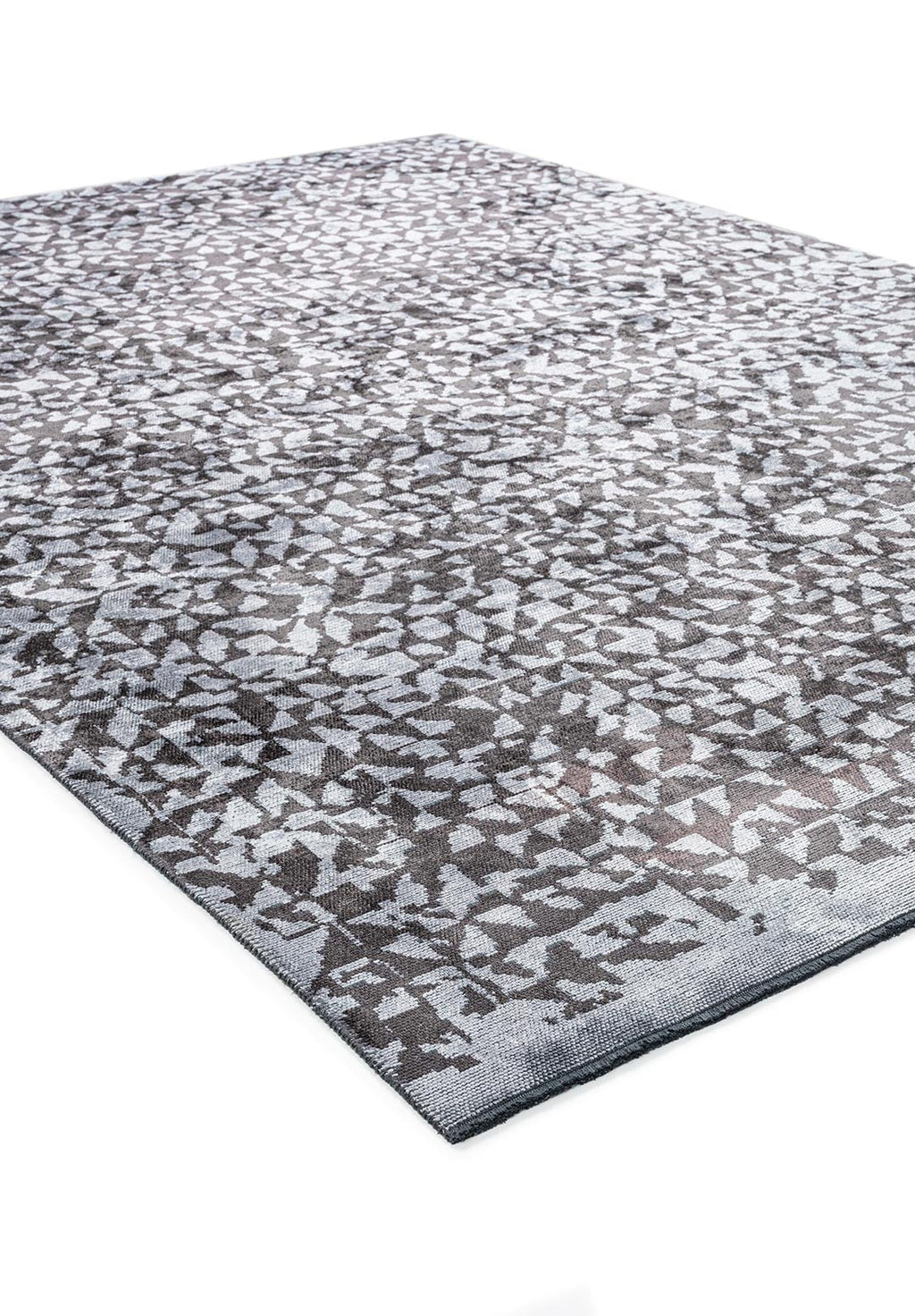 Bologna Charcoal - Ice Blue Rug
