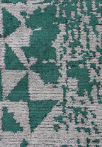Gulf Dark Green - Grey Rug