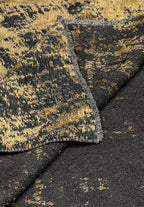 Nostalgia Matte Black - Gold Rug