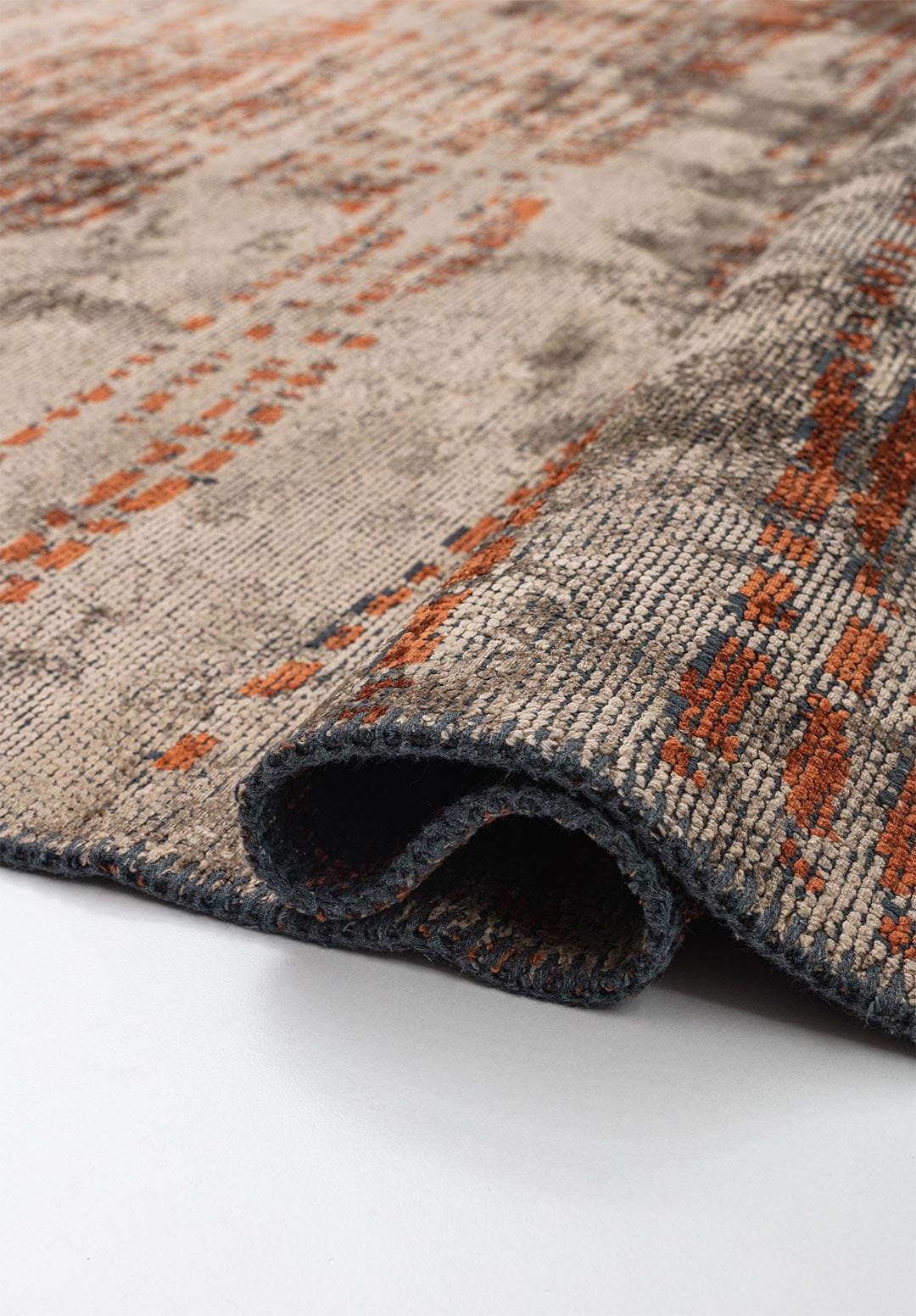 Breeze Dark Beige - Rust Rug