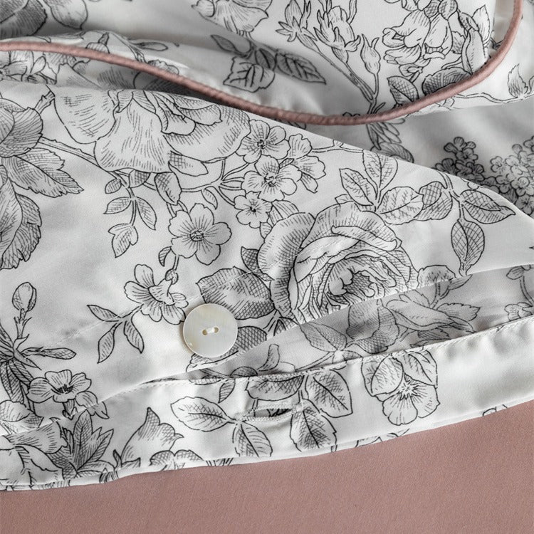 Gray Floral Reverie Bedding Set