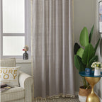 Beach Villa Striped Curtain
