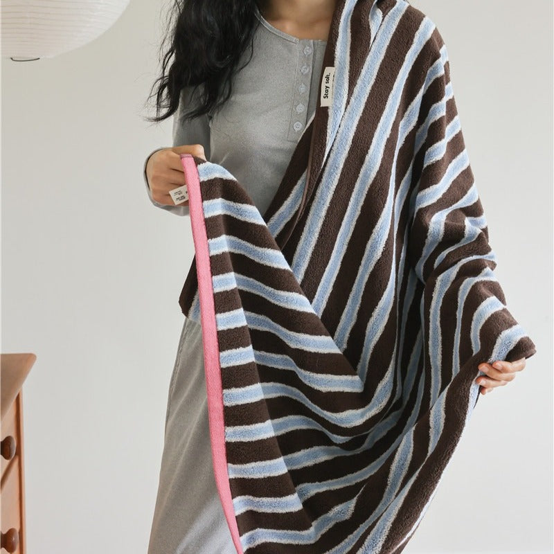 Retro Cafe Stripe Towel