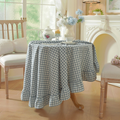 Dreamy Gingham Frill Tablecloth