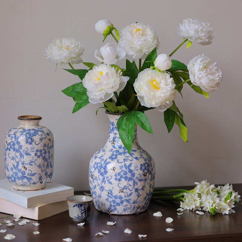Blue Countryside Ceramic Vase