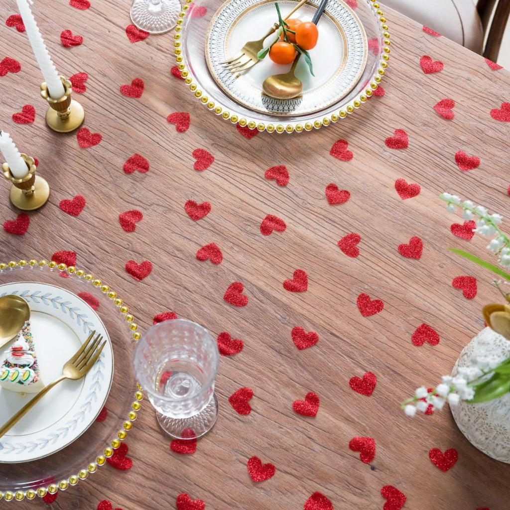 Love Heart Mesh Tablecloth