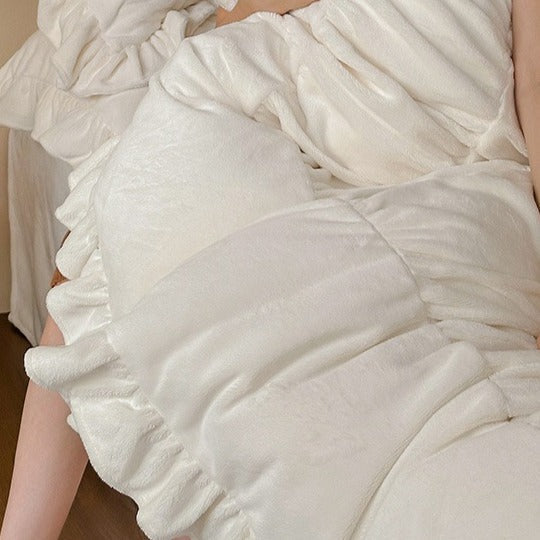 Chateau Ruffle Velvet Bedding Set