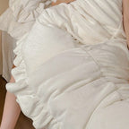 Chateau Ruffle Velvet Bedding Set