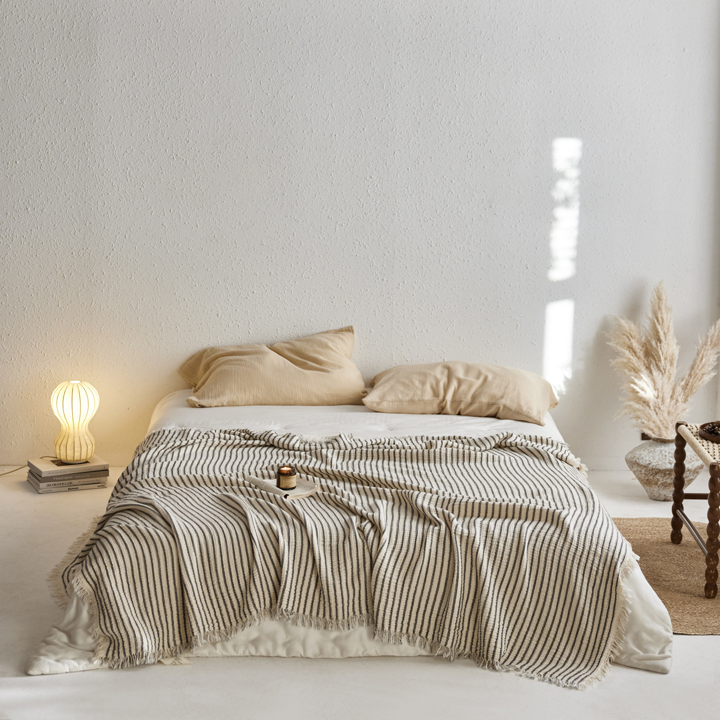 Woven Stripe Throw Blanket