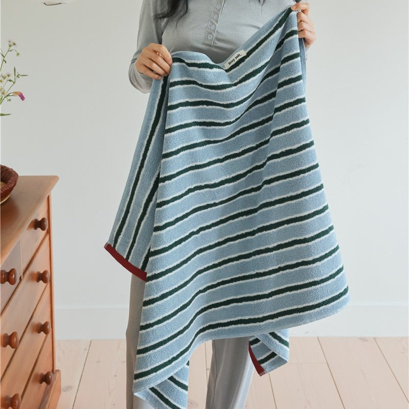 Retro Cafe Stripe Towel