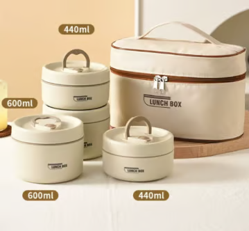 🎅2025 Christmas Hot Sale 🔥🔥Portable Insulated Lunch Container Set🥗