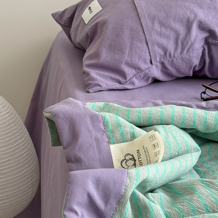 ColourPop Stripe Summer Quilted Blanket