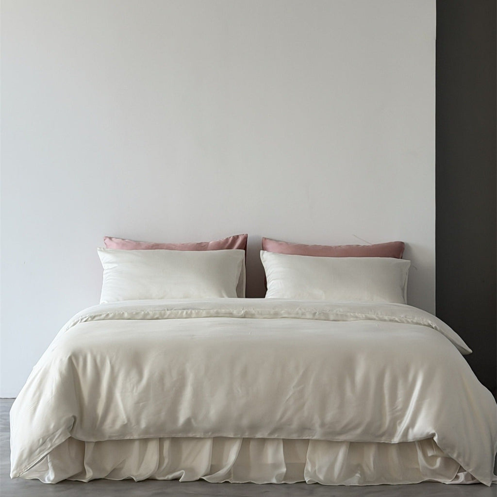 Ruffle Skirt Silky Bedding Set