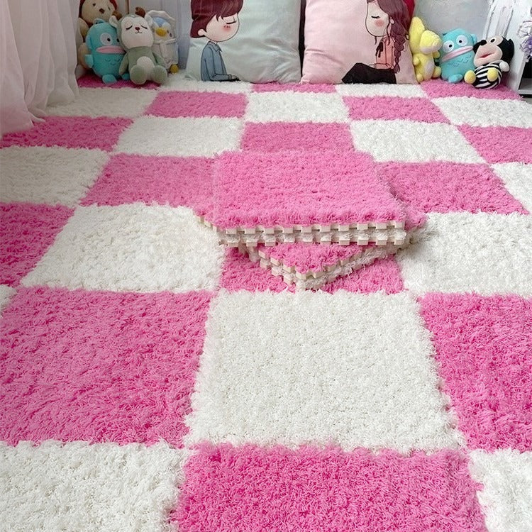Fluffy Puzzle Tile Set - Strawberry Milk