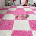 Fluffy Puzzle Tile Set - Strawberry Milk