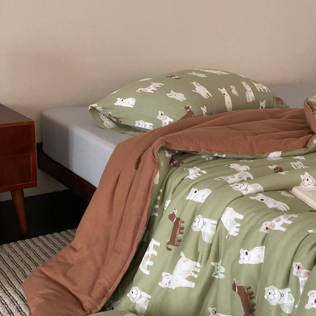 Dog Park Summer Quilted Blanket