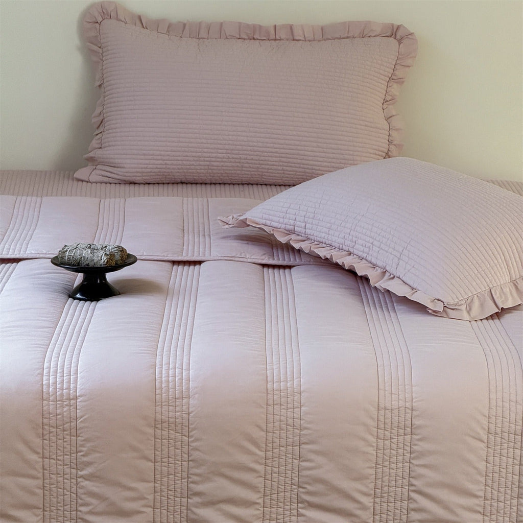 Soft Cream Summer Quilted Blanket