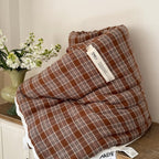 Vintage Tartan Summer Quilted Blanket