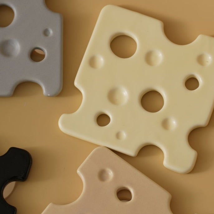 Swiss Cheese - Slice Ceramic Coaster