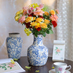 Blue Countryside Ceramic Vase