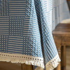 Vintage Geo Weave Tablecloth